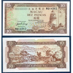 Macao Pick N°59e, Billet de banque de 10 patacas 1984
