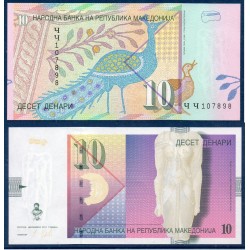Macedoine P.14i, neuf Billet de 10 Denari 2011 Paon