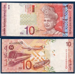 Malaisie Pick N°46, TTB Billet de banque de 10 ringgit 2001