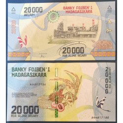 Madagascar Pick N°104 Billet de banque de 20000 Ariary 2017