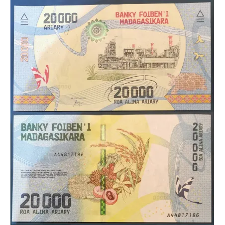 Madagascar Pick N°104 Billet de banque de 20000 Ariary 2017