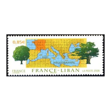 Timbre France Yvert No 4323 France Liban