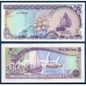 Maldives Pick N°16, Billet de banque de 5 rufiyaa 1990