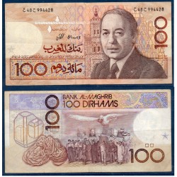 Maroc Pick N°62b, TTB Billet de banque de 100 Dirhams 1987