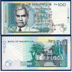 Maurice Pick N°44, Billet de banque de 100 Rupees 1998