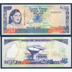 Maurice Pick N°36, Neuf Billet de banque de 10 Rupees 1985