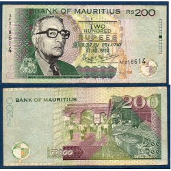 Maurice Pick N°52a, Billet de banque de 200 Rupees 1999