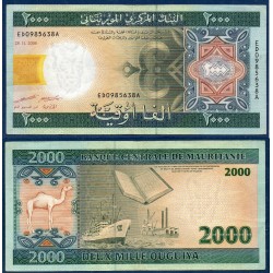 Mauritanie Pick N°14b, Billet de banque de 2000 Ouguiya 2006