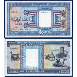 Mauritanie P.9c, Neuf Billet de 1000 Ouguiya 2002 chameau