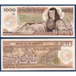 Mexique Pick N°85, sup Billet de Banque de 1000 pesos 1985