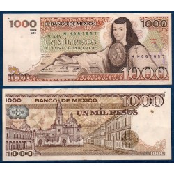 Mexique Pick N°80b, TTB Billet de Banque de 1000 pesos 7.8.1984