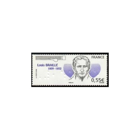 Timbre France Yvert No 4324 Louis Braille