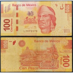 Mexique Pick N°124m, TTB Billet de Banque de 100 pesos 27.10.2014