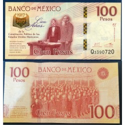 Mexique Pick N°130a, Neuf Billet de Banque de 100 pesos 2016