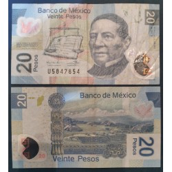 Mexique Pick N°122l, TTB Billet de Banque de 20 pesos 12.6.2012