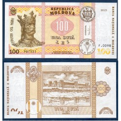 Moldavie Pick N°25, Billet de Banque de 100 Lei 2015