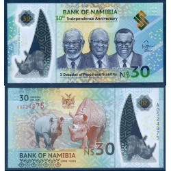 Namibie Pick N°18, Billet de banque de 30 Dollars 2020