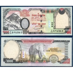 Nepal Pick N°75b, neuf Billet de banque de 1000 rupees 2016