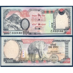 Nepal Pick N°68a, Billet de banque de 1000 rupees 2009-2010