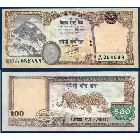 Nepal Pick N°66b, Billet de banque de 500 rupees 2010