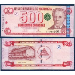 Nicaragua Pick N°200, Billet de Banque de 500 cordobas 2006