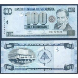 Nicaragua Pick N°199, Billet de Banque de 100 cordobas 2006