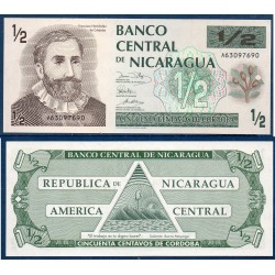Nicaragua Pick N°171, Billet de Banque de 1/2 cordoba 1991