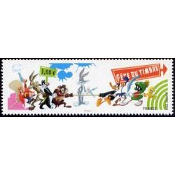 Timbre France Yvert No 4341 Fête du timbre Looney Tunes issu du bloc feuillet