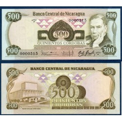 Nicaragua Pick N°142, Billet de Banque de 500 Cordobas 1984
