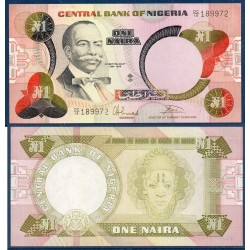 Nigeria P.23b, Neuf, Billet de 1 Naira 1984 Homme