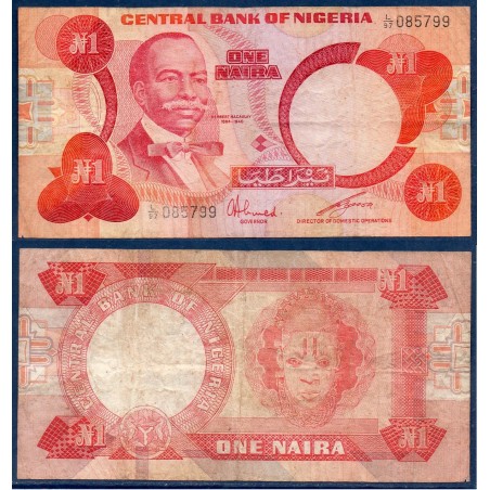 Nigeria Pick N°19c, Billet de Banque de 1 Naira 1979-1984