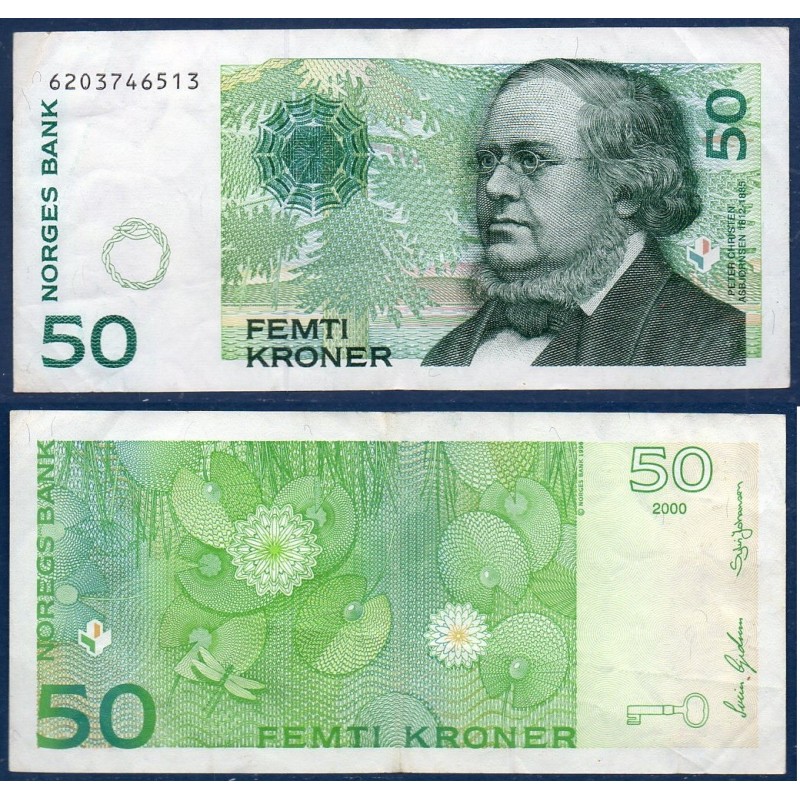 Norvège Pick N°46b, TTB Billet de banque de 50 Kroner 1999-2003