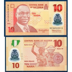 Nigeria P.39e, Neuf, Billet de 10 Naira 2014 Africaines