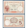 Nouvelle Calédonie Pick N°36b, Sup Billet de banque de 5 Francs 1926