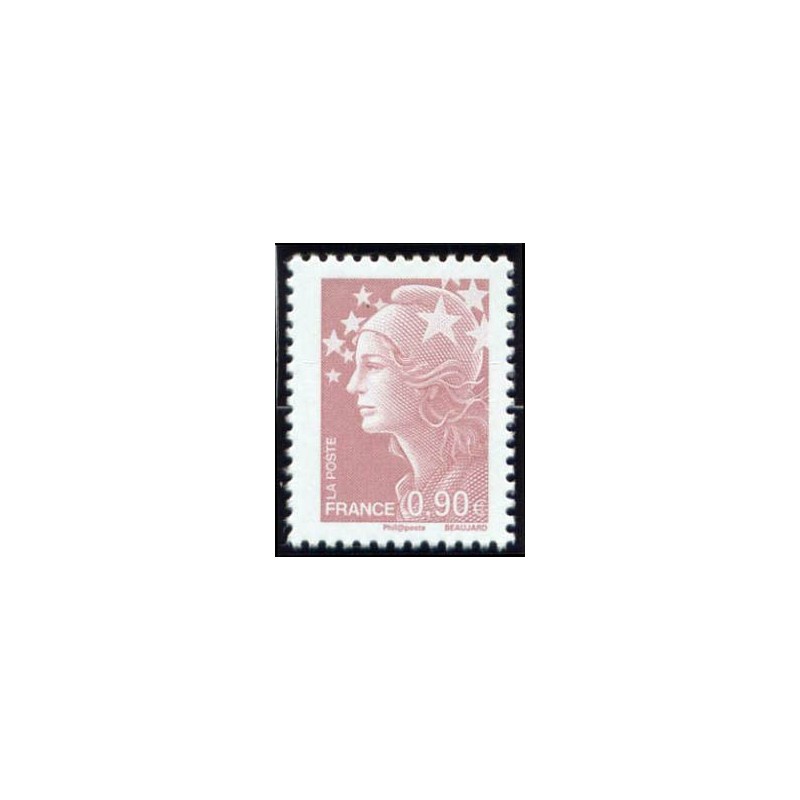 Timbre France Yvert No 4343  Marianne de Beaujard 0.90€ lilas brun clair