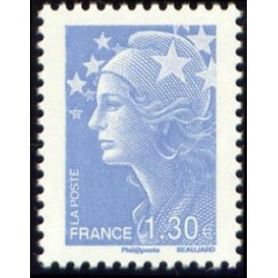 Timbre France Yvert No 4344 Marianne de Beaujard 1.30€ bleu ciel