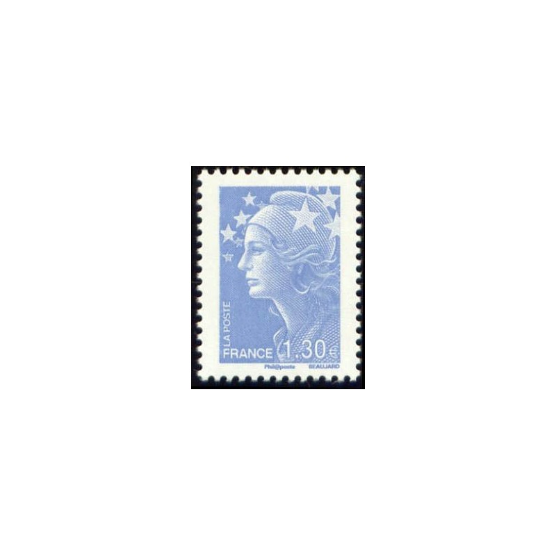 Timbre France Yvert No 4344 Marianne de Beaujard 1.30€ bleu ciel