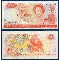 Nouvelle Zelande Pick N°171b, TTB Billet de banque de 5 Dollars 1981-1992