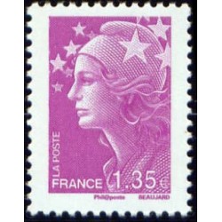 Timbre France Yvert No 4345 Marianne de Beaujard 1.35€ lilas