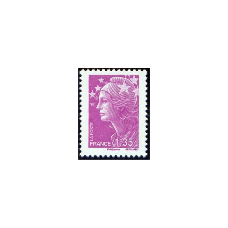 Timbre France Yvert No 4345 Marianne de Beaujard 1.35€ lilas