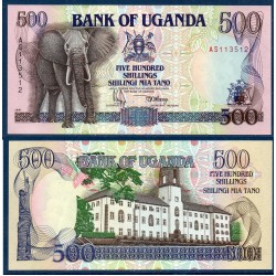 Ouganda Pick N°33c, Billet de banque de 500 Shillings 1991
