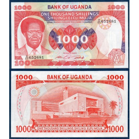 Ouganda Pick N°23a, Neuf Billet de banque de 1000 Shillings 1983