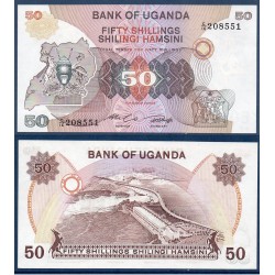 Ouganda Pick N°18a, Billet de banque de 50 Shillings 1982