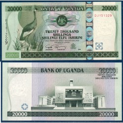 Ouganda Pick N°46c, Billet de banque de 20000 Shillings 2008