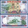 Ouganda Pick N°44d, Billet de banque de 5000 Shillings 2009