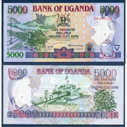 Ouganda Pick N°40b, Billet de banque de 5000 Shillings 2002