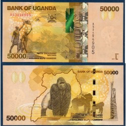 Ouganda Pick N°54c, Billet de banque de 50000 Shillings 2017