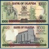 Ouganda Pick N°39Aa, Billet de banque de 1000 Shillings 2001