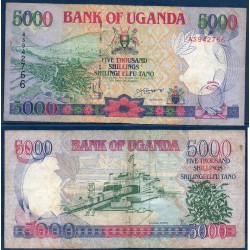 Ouganda Pick N°37a, Billet de banque de 5000 Shillings 1993