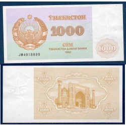 Ouzbékistan Pick N°70a, Neuf Billet de banque de 1000 Sum 1992